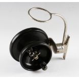 Scarce Allcock Aerialite Surf side casting reel – with stainless steel arm, turntable and strap back