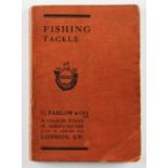 C Farlow Fishing Tackle Catalogue / Price List Circa 1913. 268 pages, 16 colour plates of flies,
