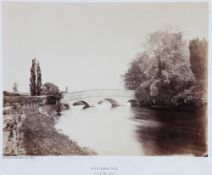 Houghton Fishing Club, Six original sepia photographs 1873 mounted on card with captions showing