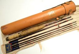 Hardy “Graphite Smuggler De Luxe” fly rod – 7ft 5pc – line 7# - with cigar shaped cork handle with