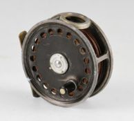 Hardy Bros The St George Pat alloy fly reel – 3 3/8” dia, clear agate line guide with hairline
