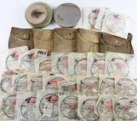 Hardy Fly Fishing Casts, Selection of various casts in original sealed packets from the 1960s, 25 in