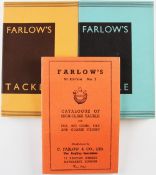 C Farlow Fishing Tackle Catalogue / Price List Circa 1936 93rd Edition. 12 colour plates of flies