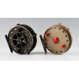 2x good Centre Pin trotting reels: Mordex Precision Products “The Merlin” aerial style centre pin