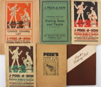 J Peek & Son Fishing Trade Catalogues, Peeks perfect products fishing rods and tackle catalogues