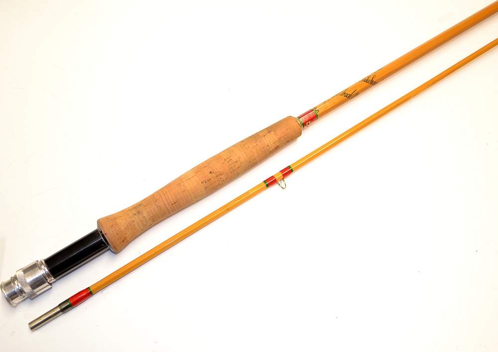 Fine Hardy Bros “The Palakona” fly Rod – 8ft 9in 2pc – line 7# - with agate lined butt guide - alloy