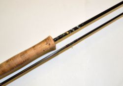 “Malloch’s of Perth” carbon trout fly rod - Black Flash 8ft 6in 2pc rod - line #7 – agate lined butt