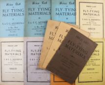 S & E. G. Messeena Leamington Spa Fly Fishing Materials Trade Catalogues, Selection from 1949, 1950,