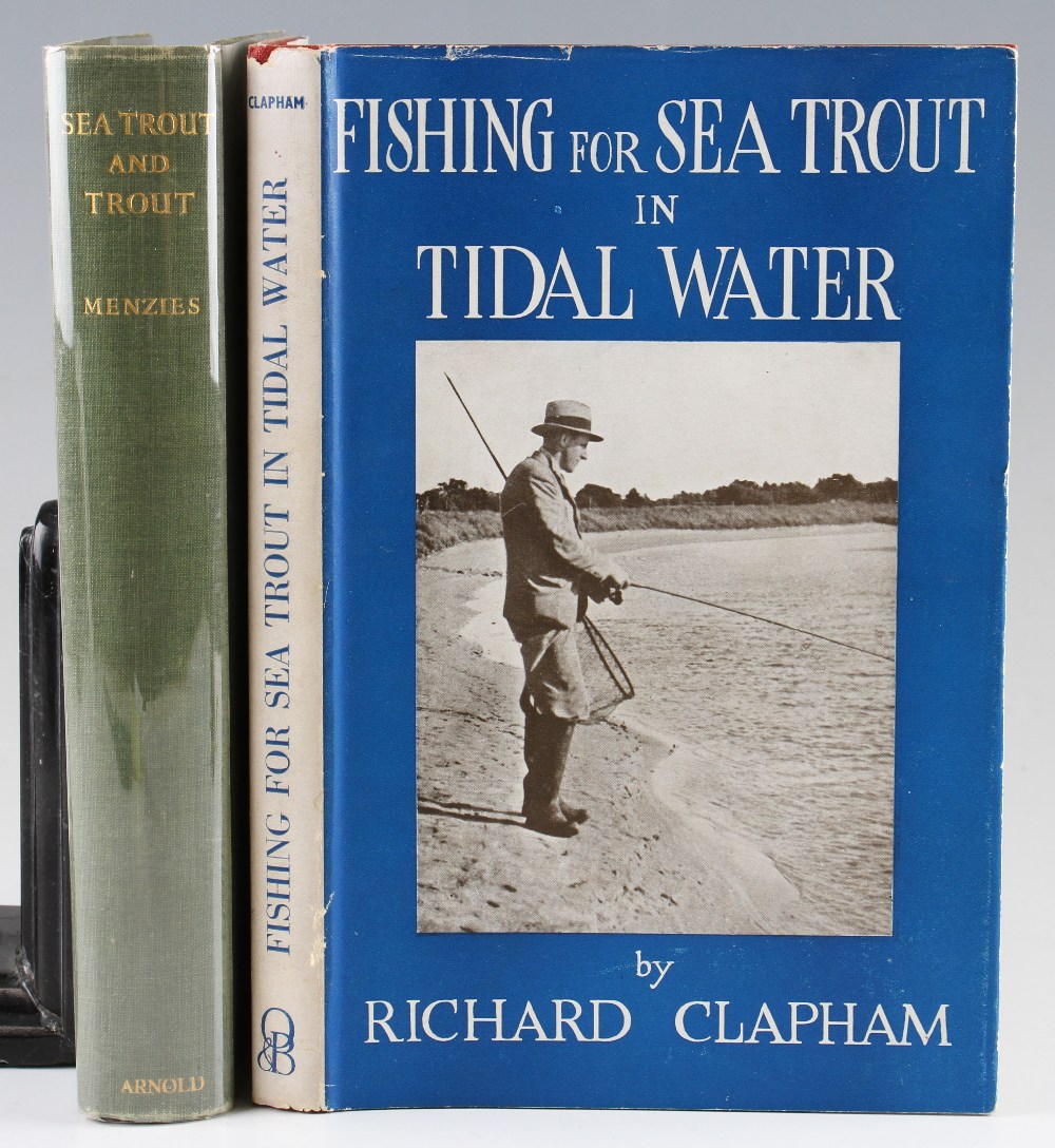 Clapham, Richard – Fishing for Sea Trout in Tidal Water 1950 1st edition 7 illustrations together
