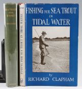Clapham, Richard – Fishing for Sea Trout in Tidal Water 1950 1st edition 7 illustrations together