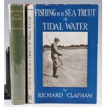 Clapham, Richard – Fishing for Sea Trout in Tidal Water 1950 1st edition 7 illustrations together