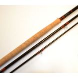 Fine Graham Phillips Rods Kevlar Graphite salmon fly rod – 15ft 3pc line 9/10#, with fuji style