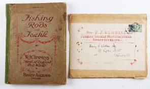 W J Cummins Fishing Tackle Catalogue / Price List: Circa 1914 – 4 colour plates of flies illus