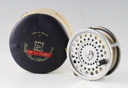 Hardy Bros Alnwick Marquis Salmon No.2 fly reel: 4 1/8” dia - ribbed brass foot, complete with line-