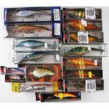 Mixed Selection of Fishing Lures: All New in makers boxes large sizes to include Sebile, Storm,