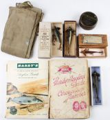 Collection of Hardy Tackle Guides, Lures et al (9): 2x Hardy’s Anglers Guides including 1937