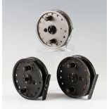 Allcocks and Youngs Centre Pin Reels (2): Allcocks “Flick Em” 4” alloy reel – and 2x Young’s Rapidex
