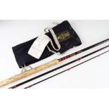 Good Hardy Bros “Graphite Salmon Fly Deluxe” Rod: 13ft 9in 3pc - line 9# – Fuji style lined butt and