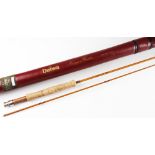 Fine Daiwa Made in Great Britain Hexagon Whisker HW46 fly Rod: 8’6” 2pc line 5-6# - Fuji style