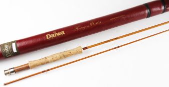 Fine Daiwa Made in Great Britain Hexagon Whisker HW46 fly Rod: 8’6” 2pc line 5-6# - Fuji style