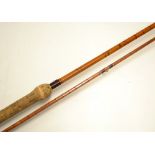 Good B. James and Son London England Richard Walker signature Mk IV Avon split cane rod - 10ft 2in