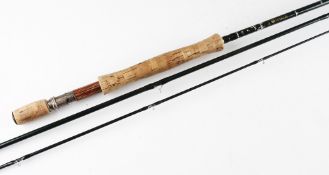 Hardy Bros “Hardy Gem” carbon sea trout fly rod: 10ft 3pc - line 7# - 2x Fuji style lined butt