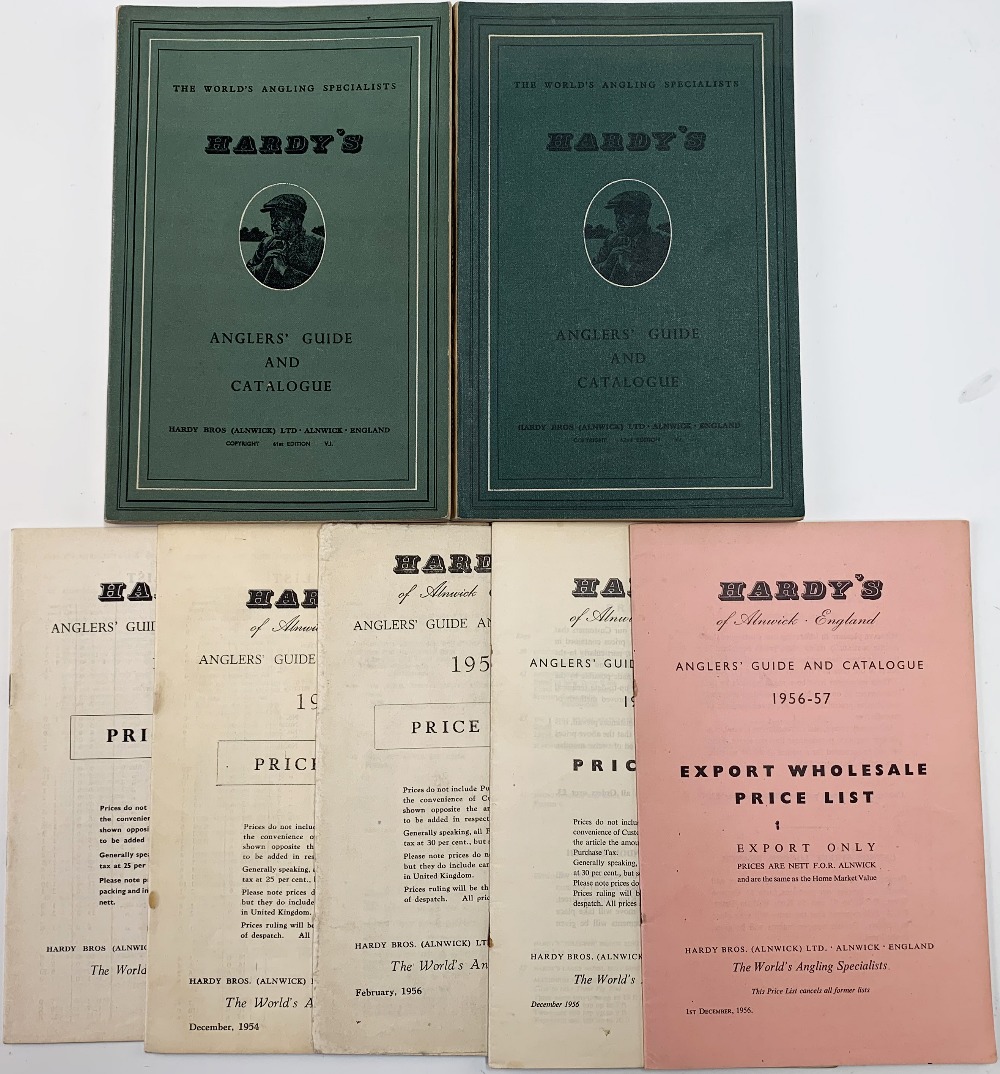 Hardy Angler's Guide 1954 & 1955 Both in good condition internally clean together Price Lists for