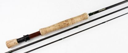 Good Norwich sea trout carbon fly rod: - 10ft 3pc -line 6/7#-with Fuji style lined butt and first