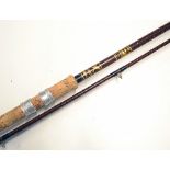 Bruce and Walker MK.IV Avon glass fibre rod – 11ft 2pc Glass Compound Taper – agate lined butt and