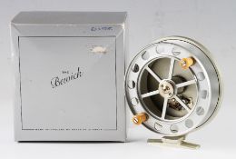 Fine Greys, Alnwick The Bewick centre pin reel and box: 4” dia ultra-lightweight appears unused in