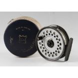 Hardy Viscount 130 alloy trout fly reel, Jet Dry Fly DT-5 on/off check, 2 screw latch, U shape