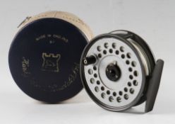 Hardy Viscount 130 alloy trout fly reel, Jet Dry Fly DT-5 on/off check, 2 screw latch, U shape