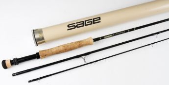 Fine Sage RPL XI Graphite III trout fly rod: 9 foot two-piece-line 8# - wt 4 1/8 oz – 2x lined