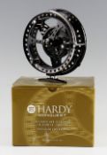 Hardy Conquest Centre Pin Fishing reel, 4.5”Skeleton design, triple handled, 3 screw release