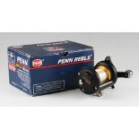 Penn 525 Mag multiplier reel in as new condition, one piece frame, dual cast controls, infinity anti
