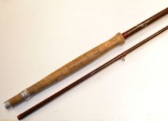 Hardy Bros Richard Walker Reservoir Fly rod – 9ft 6in 2pc glass fibre line 10# - with agate lined