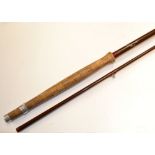 Hardy Bros Richard Walker Reservoir Fly rod – 9ft 6in 2pc glass fibre line 10# - with agate lined