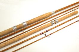 2x Interesting Roach/Float split cane coarse rods – good unnamed Roach rod 10ft 3in 3pc with