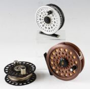 3x interesting fly reels and spools: good J.W Young & Sons Neauvex Series 1 trout fly reel – 3 5/