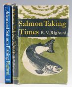 Righyni R V (2) – Advanced Salmon Fishing 1973 1st edition; and Salmon Taking Times 1965 1st edition