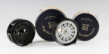 2x Unused Young’s and Edgar Sealey fly reels: Fine J.W Young & Sons The Beaudex 3.5” dia salmon reel