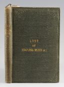 Theakston, M – List of Angling Flies, London 1862, plates of flies and minnows, original green cloth