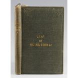 Theakston, M – List of Angling Flies, London 1862, plates of flies and minnows, original green cloth