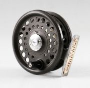 Orvis Made in England “Madison” alloy trout fly reel – 3 3/8” dia – chromed alloy foot rear back
