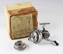 Hardy Bros Alnwick The Altex No.2 Mk.III spinning reel: on/on off check, alloy folding handle, c/w