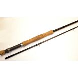 Red-Ington carbon fly rod – 10ft 2pc – line 7# - with 2 Fuji style lined butt guides-Fuji screw