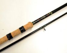 Good Hardy Richard Walker Avon glass fibre rod – 10ft 2pc with tortoise shell agate lined butt and