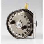 Hardy The Silex No.2 alloy drum spinning reel: 3.75” diameter, twin black handles, 3 screw latch,