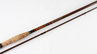 Norcro Fordingbridge Hants glass fibre trout fly rod – “The Bickton Fly Rod” 9ft 2pc with anodised