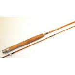 Fine Constable Bromley England “The Wallop Brook” split cane fly rod ser no 772– 6ft 9in 2p with